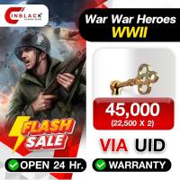 War War Heroes (VVVVH WW II)  -  45,000 (22,500 X 2) Keys via UID by Inblackm open 24 hr.