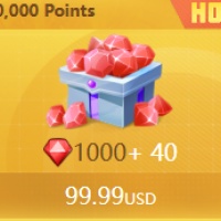 【Instant TOP UP】【User ID TOP UP】Epic Heroes - X Hero 1000 RED Diamond