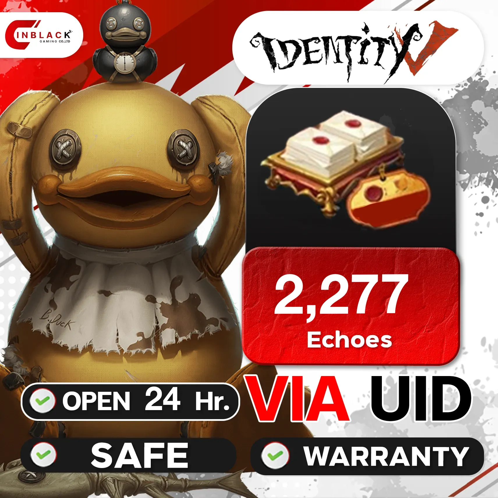 Identity V(GL) - 2277 Echoes 29.99$ Top up UID by Inblackm open 24 hr. |  Identity V | KALEOZ