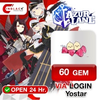 Azur Lane (Global) 60 GEM 0.99$ ( First Time x 2 ) Top Up VIA LOGIN Yostar By Inblack Open 24 hr.