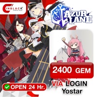 Azur Lane (Global) 2400 GEM 39.99$ ( First Time x 2 ) Top Up VIA LOGIN Yostar By Inblack Open 24 hr.