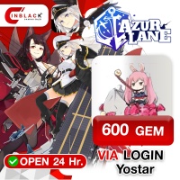 Azur Lane (Global) 600 GEM 9.99$ ( First Time x 2 ) Top Up VIA LOGIN Yostar By Inblack Open 24 hr.