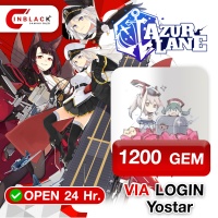 Azur Lane (Global) 1200 GEM 19.99$ ( First Time x 2 ) Top Up VIA LOGIN Yostar By Inblack Open 24 hr.