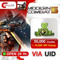 Modern Combat 5: eSports FPS (GL) - 55000 Credits + 10000 VIP Points 34.99$ Top up UID By Inblack Open 24 hr.