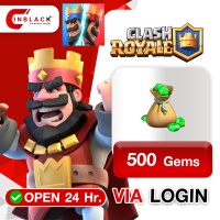 CLASH ROYALE - 500 Gems ( 4.99$ ) Top up via LOGIN By Inblack Open 24 hr.