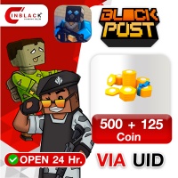BLOCKPOST Mobile (GL) - 500 + 125 Coin 7.99$ Top up UID By Inblack Open 24 hr.
