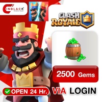 CLASH ROYALE - 2500 Gems ( 19.99$ ) Top up via LOGIN By Inblack Open 24 hr.