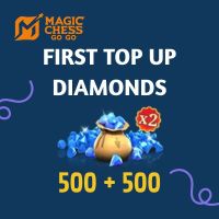 [FIRST TOP UP DOUBLE DIAMONDS 1x ONLY] Top Up Fast Recharge Magic Chess: Go Go -  1000 (500+500) Diamonds