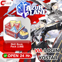 Azur Lane (Global) Skill Book Pack 2.99$ Top Up VIA LOGIN Yostar By Inblack Open 24 hr.