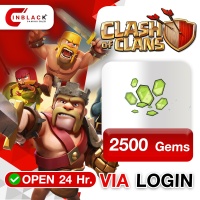 CLASH OF CLANS - 2500 Gems (19.99$ ) Top up via LOGIN By Inblack Open 24 hr.
