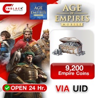 Age of Empires Mobile (GL) - 9200 Empire Coins 19.99$ Top up UID By Inblack Open 24 hr.