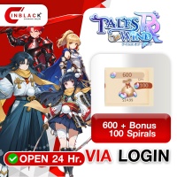 TALES OF WIND: RADIANT REBIRTH - 600 + Bonus 100 Spirals VIA LOGIN BY INBLACKM open 24 hr.