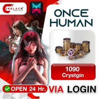 ONCE HUMAN - 1090 Crystgin (14.99$)Top up Via Login By Inblack Open 24 hr.