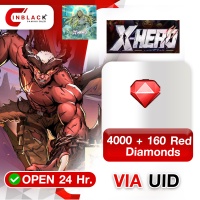 Epic Heroes - X Hero (GL) - 4000 + 160 Red Diamonds 199.99+199.99$ Top up UID By Inblack Open 24 hr.