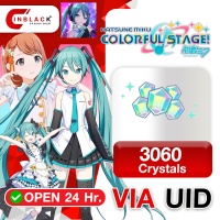 Hatsune Miku: Colorful Stage (GL) - 3060 Crystals Top up UID By Inblack Open 24 hr.