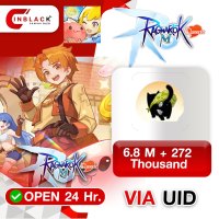 Ragnarok M: Classic (SEA) - 6.8 M + 272 Thousand 9.99$ Top up UID By Inblack Open 24 hr.