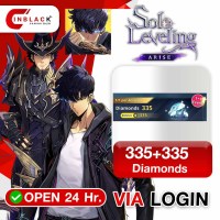Solo Leveling: Arise (GL) - 335+335 Diamonds (2.99$) Top up via Login By Inblack Open 24 hr.