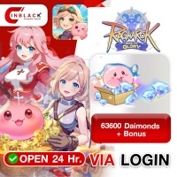 Ragnarok: Back To Glory (SEA) - 63600 Daimonds + Bonus 59.99$ ( For IDR User ) Top up Via Official Login By Inblack Open 24 hr.