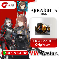 Arknights - 20 + Bonus Originium 14.99 $ Top Up VIA Yostar By Inblack Open 24 hr.