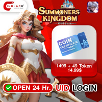 Summoners Kingdom: Goddess (GL) - 1499 + 49 Token 14.99$ Top up UID By Inblack Open 24 hr.