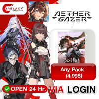 Aether Gazer (GL) - Any Pack (4.99$) Top Up via Login by Inblackm open 24 hr.