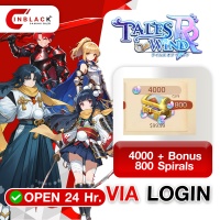 TALES OF WIND: RADIANT REBIRTH - 4000 + Bonus 800 Spirals VIA LOGIN BY INBLACKM open 24 hr.