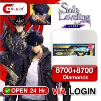 Solo Leveling: Arise (GL) - 8700+8700 Diamonds (69.99$) Top up via Login By Inblack Open 24 hr.