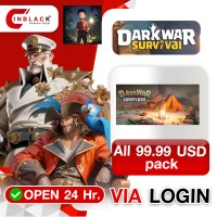 DARK WAR SURVIVAL - All 99.99 USD pack VIA LOGIN BY INBLACKM open 24 hr.