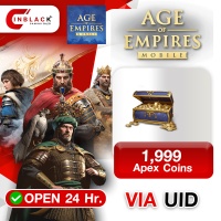 Age of Empires Mobile (GL) - 1999 Apex Coins 19.99$ Top up UID By Inblack Open 24 hr.