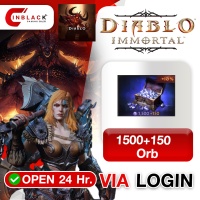 Diablo Immortal (GL) - 1500+150 Orb Top up Via LOG IN By Inblack Open 24 hr.