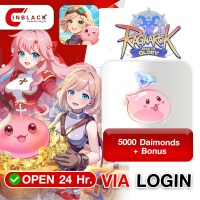 Ragnarok: Back To Glory (SEA) - 5000 Daimonds + Bonus 4.99$ ( For IDR User ) Top up Via Official Login By Inblack Open 24 hr.