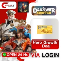 DARK WAR SURVIVAL - Hero Growth Deal ( 49.99$ ) pack VIA LOGIN BY INBLACKM open 24 hr.