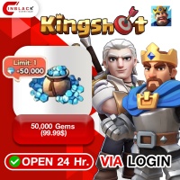 Kingshot (GL) - 50000 Gems (99.99$) Top Up via Login by Inblackm open 24 hr.