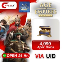 Age of Empires Mobile (GL) - 4999 Apex Coins 49.99$ Top up UID By Inblack Open 24 hr.