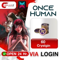 ONCE HUMAN - 60 Crystgin (0.99$)Top up Via Login By Inblack Open 24 hr.