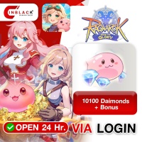 Ragnarok: Back To Glory (SEA) - 10100 Daimonds + Bonus 9.99$ ( For IDR User ) Top up Via Official Login By Inblack Open 24 hr.