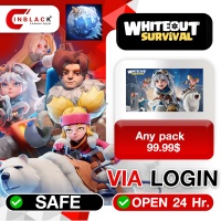 Whiteout Survival (GL) - Any pack 99.99$ Top up Via LOGIN By Inblack Open 24 hr.