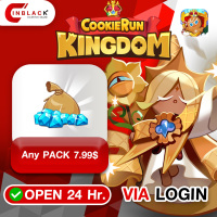 Cookie Run: Kingdom - Any PACK 7.99$ Top up via LOGIN By Inblack Open 24 hr.