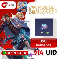 Mobile Legends: Bang Bang (Philippines) - 300 Diamonds ( 150+150 First Recharge ) Top up UID By inblack Open 24 hr.