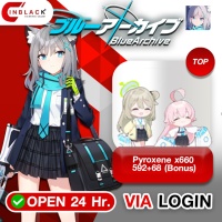 Blue Archives (GL) - Pyroxene x660 592+68 (Bonus) Top Up via Login by Inblackm open 24 hr.