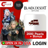 Black Dessert Online (SEA) - 2000 Pearls + Bonus Top up Via official login or Razer Link By Inblack Open 24 hr.
