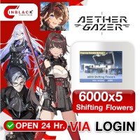 Aether Gazer (GL) - 6000 Shifting Flowers x5 Top Up via Login by Inblackm open 24 hr.