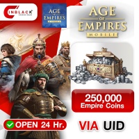 Age of Empires Mobile (GL) - 250000 Empire Coins 99.99$x5 Top up UID By Inblack Open 24 hr.