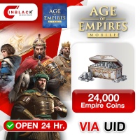 Age of Empires Mobile (GL) - 24000 Empire Coins 49.99$ Top up UID By Inblack Open 24 hr.