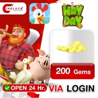 Hay Day - 200 COINS ( 0.99$ ) Top up via LOGIN By Inblack Open 24 hr.