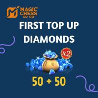 [FIRST TOP UP DOUBLE DIAMONDS 1x ONLY] Top Up Fast Recharge Magic Chess: Go Go - 100 (50+50) Diamonds