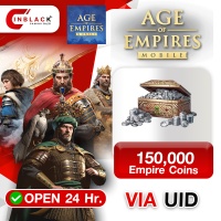 Age of Empires Mobile (GL) - 150000 Empire Coins 99.99$x3 Top up UID By Inblack Open 24 hr.