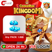 Cookie Run: Kingdom - Any PACK 1.99$ Top up via LOGIN By Inblack Open 24 hr.