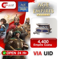 Age of Empires Mobile (GL) - 4400 Empire Coins 9.99$ Top up UID By Inblack Open 24 hr.
