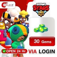 Brawl stars - 30 Gems ( 1.99$ ) Top up via LOGIN By Inblack Open 24 hr.
